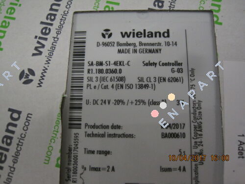 P/N: R1.180.0360.0 Type: SA-BM-S1-4EKL-C