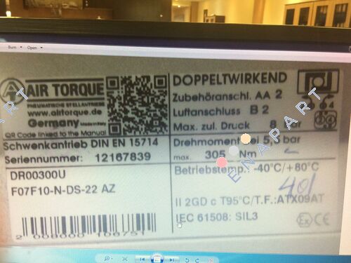 DR00300UF07F1022AZ Attuatore