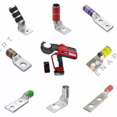 7307031, 1-6R Terminale ad anello a crimpare non isolato, 0,34-1,5 mm², perno M6, rosso