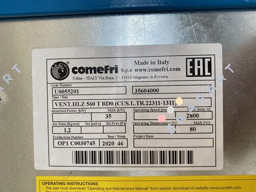 HLZ 560 TT ventilatore