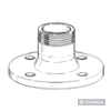 FLANGES with MALE THREAD