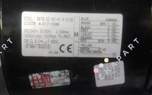 GMV 3BTB.CO.40.40.A.0/25 "SETEM049.02" *40171596* Motore Fan Coil