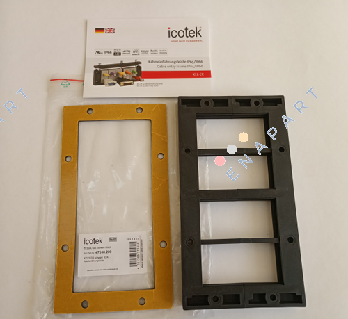 KEL183/8 schwarz V2А (47240.200) telaio di ingresso di grandi dimensioni del cavo