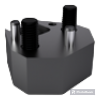 TRIANGLE RETAINER, FOR PUNCHES ISO 8020 WITH ANTI-ROTATION ELEMENT
