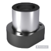 FLANGED GUIDE BUSH, SINTERED FERRITE CARBONITRIDED WITH LONG-TERM LUBRICATION, ISO 9448-4