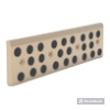 SLIDING PAD, BRONZE WITH SOLID LUBRICANT, ~VDI 3387