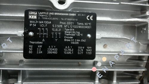 MA100a/4-SO Motore freno trifase