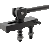 Double Cam Clamp Assemblies with Radius Nose Strap
