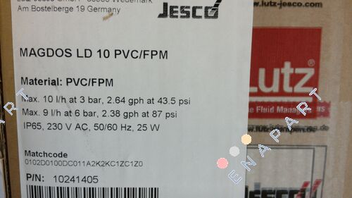 MAGDOS LD10 PVC/FPM Pompa dosatrice a membrana a solenoide