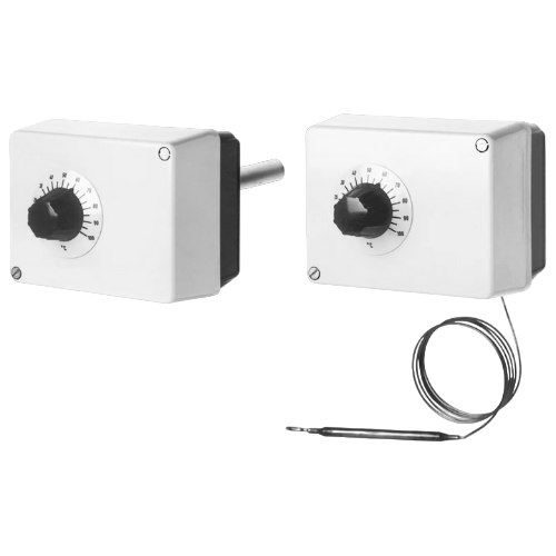 Surface-mounted thermostats