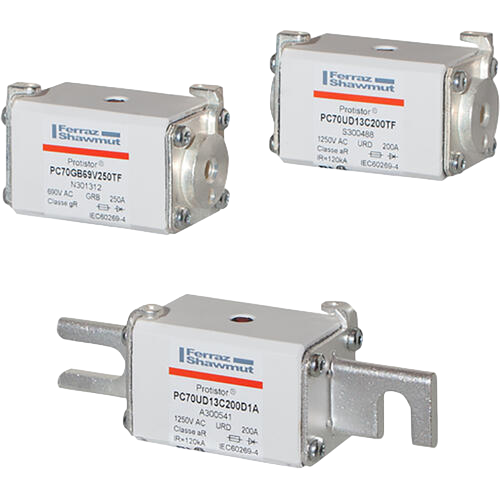 Protistor® size 70 aR, 1100 to 1250VAC (IEC) / 1300VAC (UL)