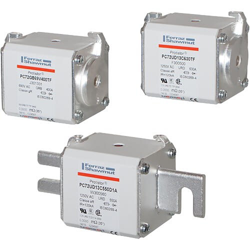 Protistor® size 72 aR, 850 to 1250VAC (IEC) / 1300VAC (UL)