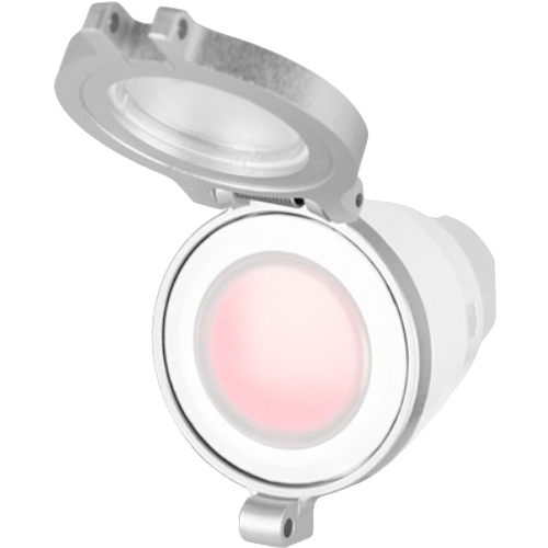 Sealable covers with window for push-buttons