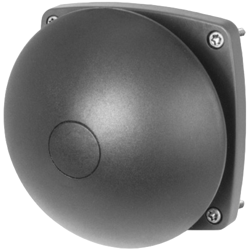 Palm push-button Ø 90, big dome, momentary, wall-mounting