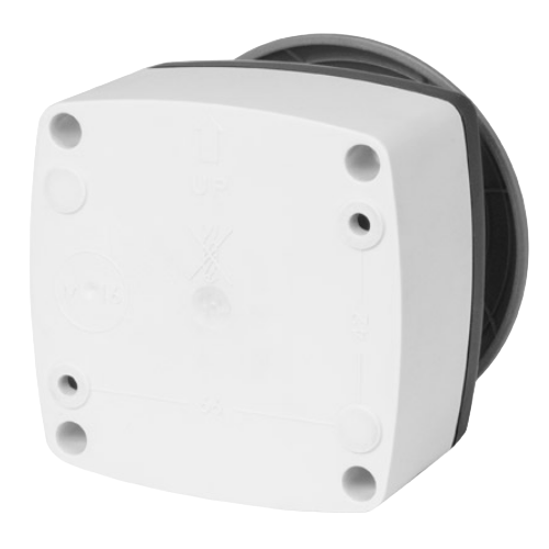 Palm push-button Ø 90, big dome, pull release,with enclosure