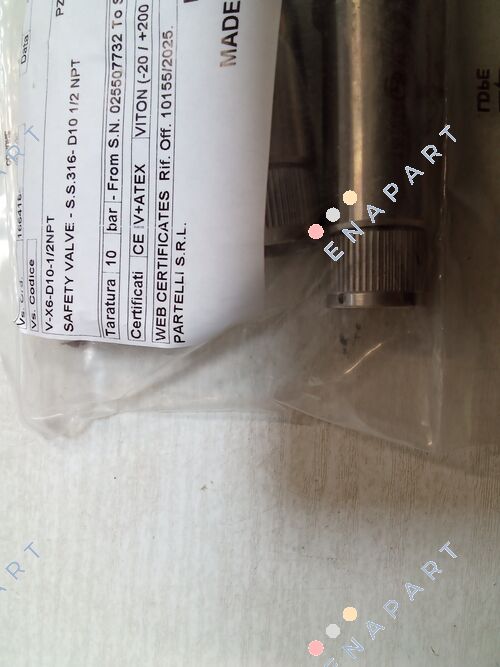 D10-1/2IN-CE/ATEX-316L SS-10BARG valvola