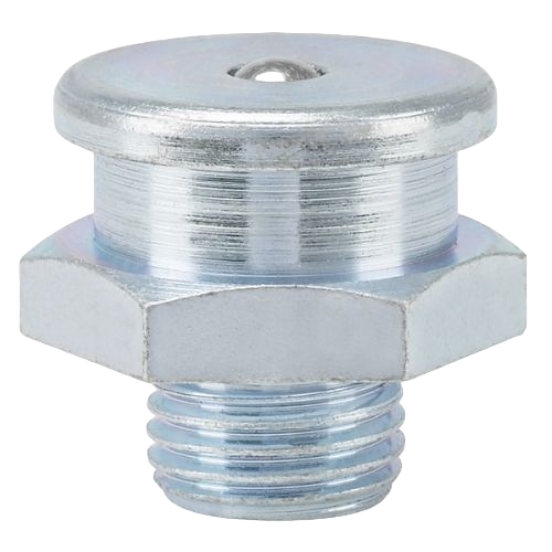 Button head grease nipples M22, diameter of head 22 mm, acc. to DIN 3404, galvanized, hexagon version, round head