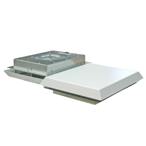 Roof-mounted fan and air vent