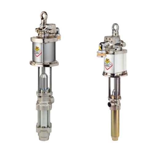 Divorced industrial pneumatic pumps