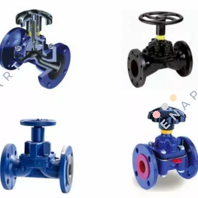 A Type 25mm Diaphragm Valve Una valvola a diaframma di tipo 25 mm