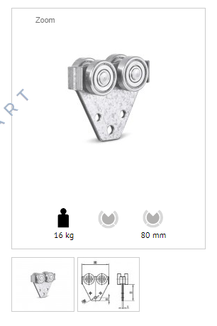 E30-LW-23351 0020554 Carrello per cavi in lamiera