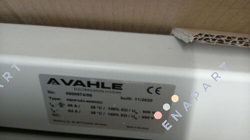 PN: 0600974/00, Type: KBHF4/63-4000HSC condotto in plastica